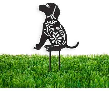 Dog deals lawn stakes